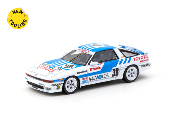 Tarmac Works 1:64 Toyota Supra MA70 Macua Guia Race 1987 Alan Jones