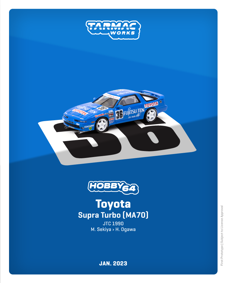 Tarmac Works 1:64 Toyota Supra Turbo (MA70) JTC 1990 M