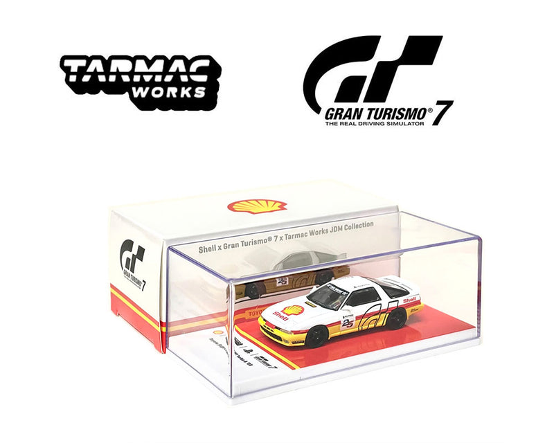 Tarmac Works 1:64 Toyota Supra 3.0GT Turbo A 1988 Shell / GT7 Special Edition