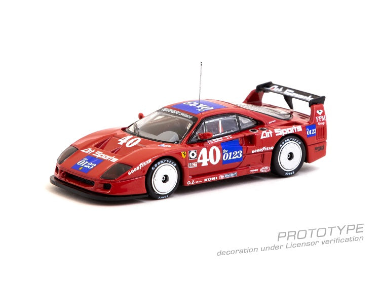 Tarmac Works 1:64 Ferrari F40 LM, Topeka 2 Hours 1990, J.L. Schlesser / J.P. Jabouille