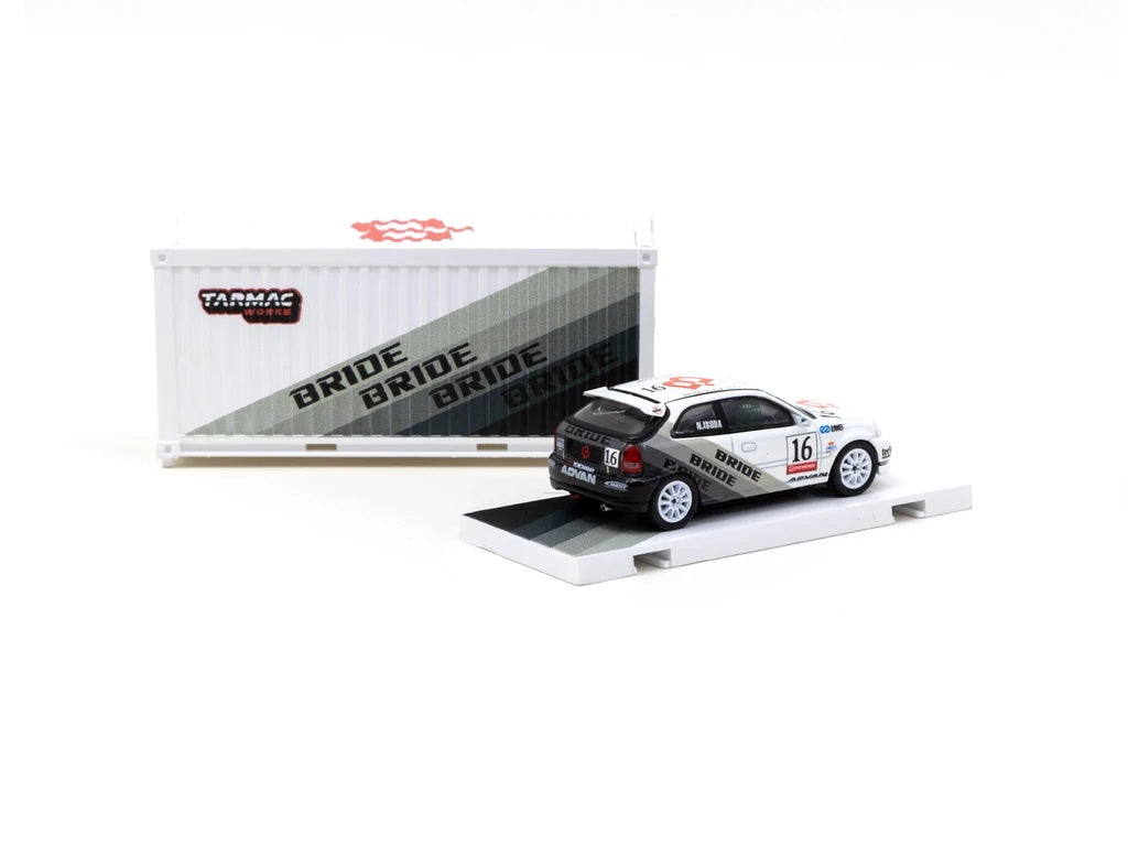 Tarmac Works 1:64 Honda Civic Type R EK9 Bride With Container