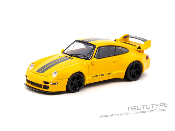 *PREORDER* Tarmac Works 1:64 Porsche 993 Remastered Gunther Werks in Yellow