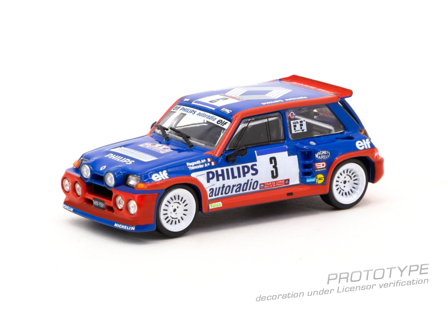 Tarmac Works 1:64 Renault 5 MAXI Turbo , Tour de Corse - Rallye de