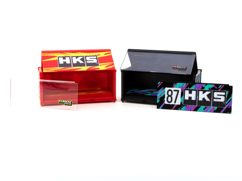 Tarmac Works 1:64 Two Container Set HKS Edition