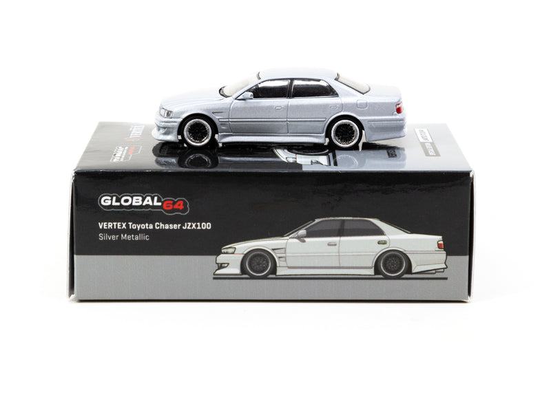 Tarmac Works 1:64 Toyota Chaser (JZX100) in Silver Metallic Special Edition