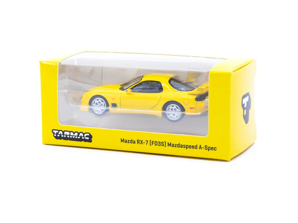 Tarmac Works 1:64 Mazda RX-7 (FD3S) Mazdaspeed A-Spec Competition Yellow Mica