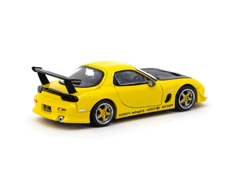 Tarmac Works 1:64 Mazda RX-7 (FD3S) Vertex in Metallic Yellow