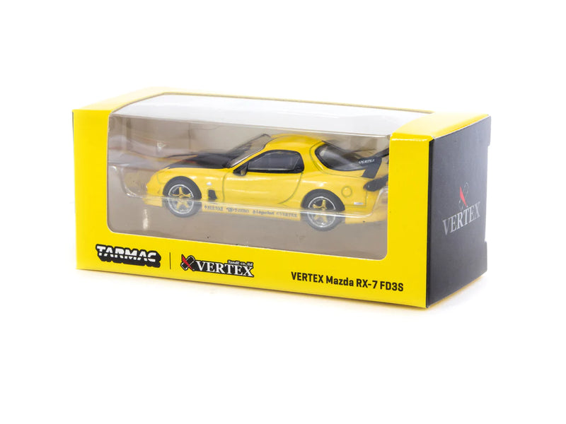 Tarmac Works 1:64 Mazda RX-7 (FD3S) Vertex in Metallic Yellow
