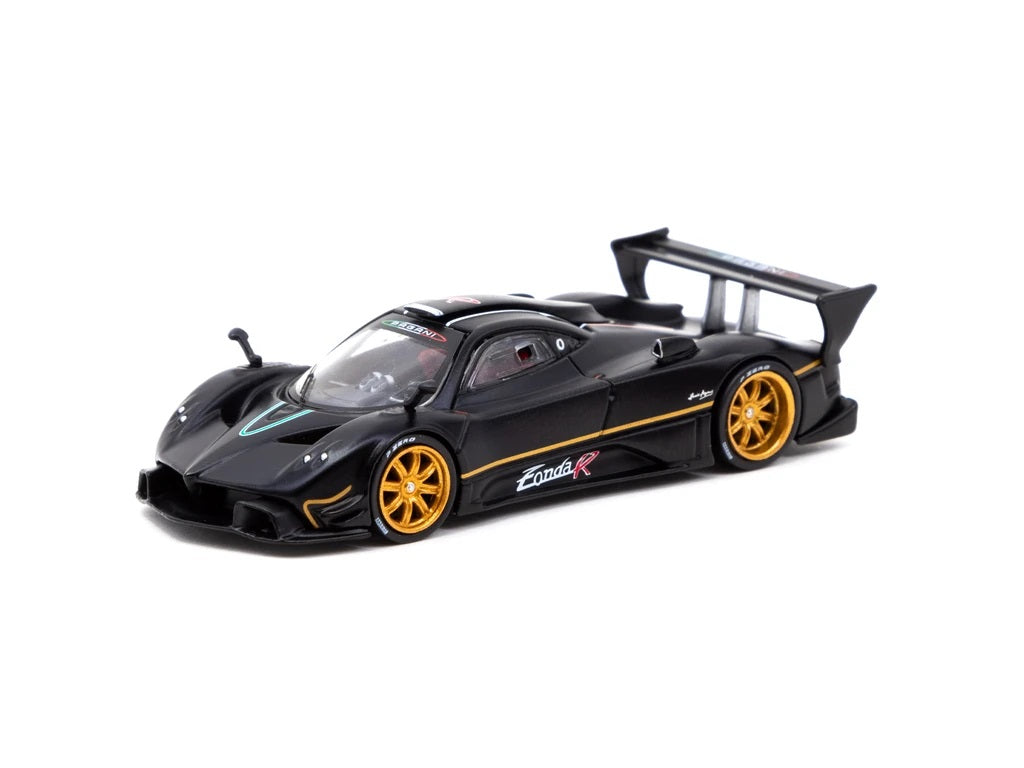 Tarmac Works 1:64 Pagani Zonda R Matt Black Matte Black – Model