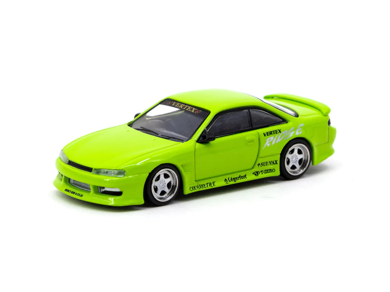 Tarmac Works 1:64 Nissan Silvia Vertex S14 in Light Green