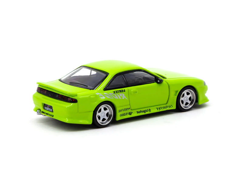 Tarmac Works 1:64 Nissan Silvia Vertex S14 in Light Green