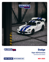 Tarmac Works 1:64 Dodge Viper ACR Extreme Commemorative Edition in White / Blue