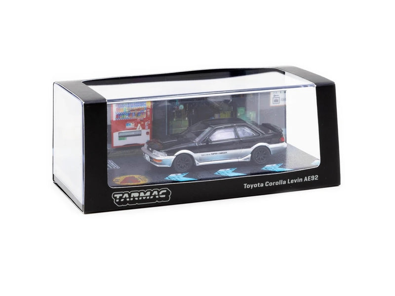 Tarmac Works 1:64 Toyota Corolla Levin AE92 Black & Gray