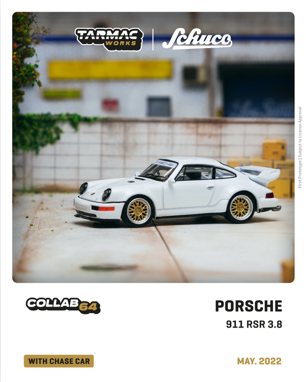 Tarmac Works 1:64 Porsche 911 RSR 3.8 in White