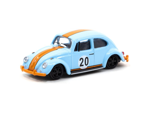 Tarmac Works 1:64 Volkswagen Beetle in Blue / Orange