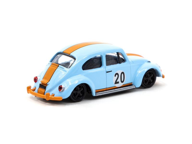 Tarmac Works 1:64 Volkswagen Beetle in Blue / Orange