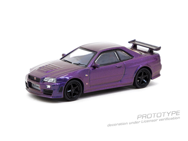 Tarmac Works 1:64 Nissan Skyline GT-R (R34) Z-Tune in Midnight Purple III