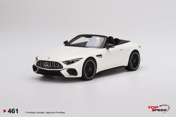 TopSpeed Models 1:18 Mercedes-AMG SL 63 Roadster Moonlight White Magno