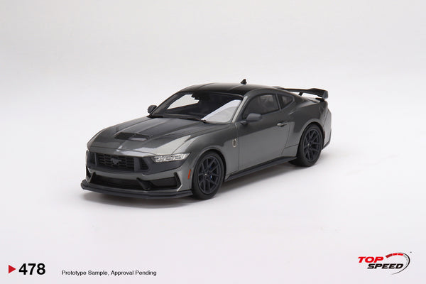 TopSpeed Models 1:18 Ford Mustang Dark Horse 2024 Carbonized Gray