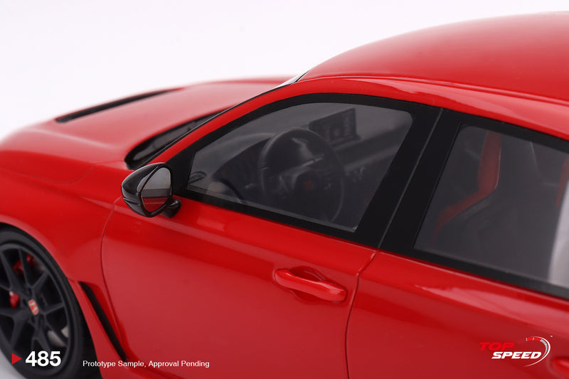 TopSpeed Models 1:18 Honda Civic Type R Rallye Red (LHD) 2023