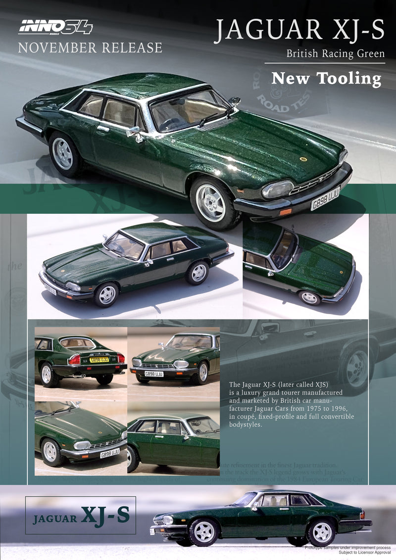 INNO64 1:64 Jaguar XJ-S in British Racing Green