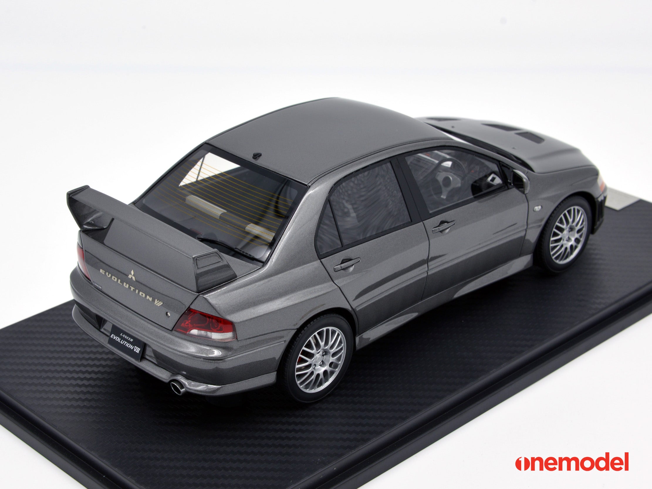 Mitsubishi Lancer EVO VII Charcoal Gray – Model Cars Houston