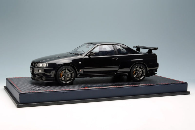 Nissan Skyline GT-R (BNR34) V-Spec II Black Pearl with Acrylic Case