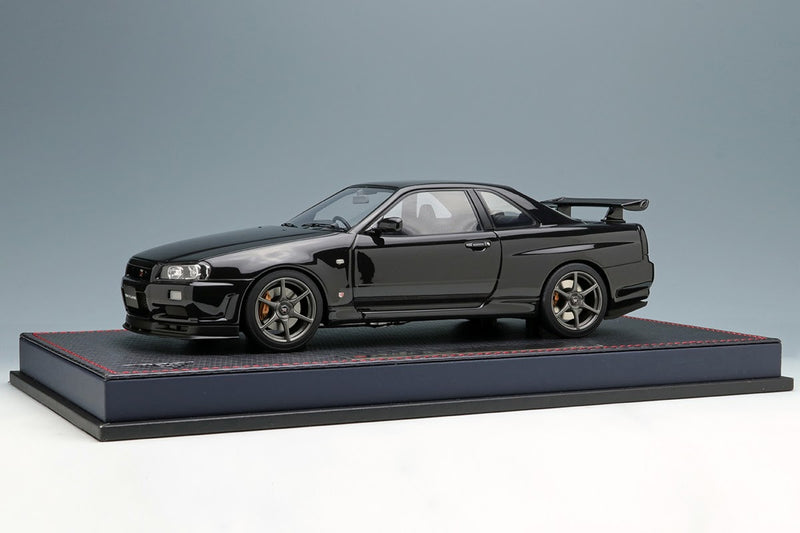 Nissan Skyline GT-R (BNR34) M-Spec NUR Black Pearl with Acrylic Case