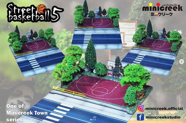 Minicreek Studio 1:64 - Street Basketball 5 Scene Diorama