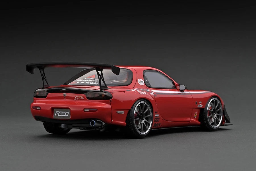 Ignition Model 1:18 Mazda FEED RX-7 (FD3S) 魔王 Red – Model Cars Houston