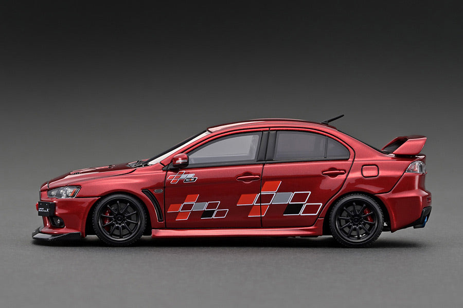 Ignition Model 1:43 Mitsubishi Lancer Evolution X (CZ4A) Red Metallic with 4B11 Gold Engine Display