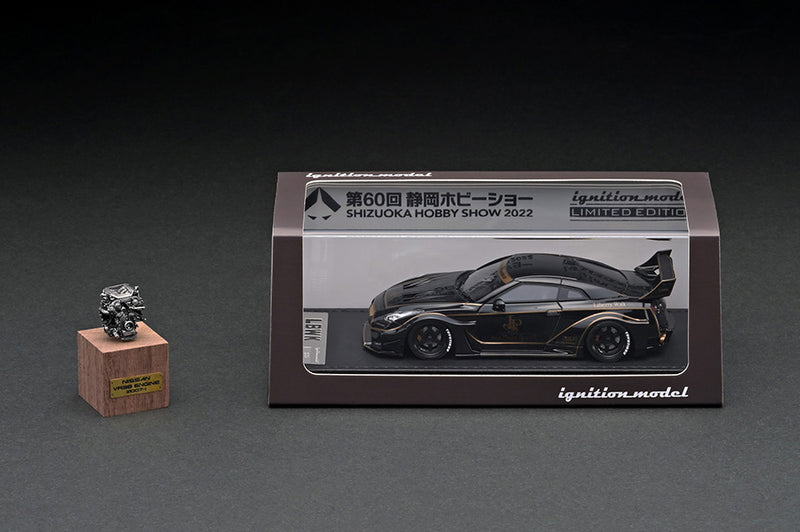 Ignition Model 1:43 Nissan 35GT-RR LB-Silhouette WORKS GT in Black with Engine Display