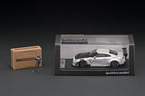Ignition Model 1:43 Nissan GT-R (R35) LB-WORKS Type 2 in White with Ms. Chisaki Kato Figure