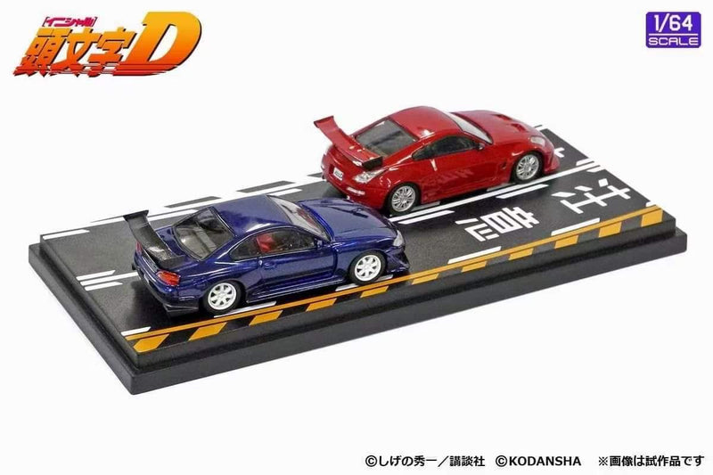 Modeler's 1:64 Initial D Set Volume 4 Ryuji Ikeda Fairlady Z (Z33) & Hiroya Okuyama Silvia (S15)