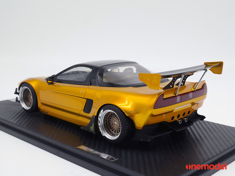 One Model 1:18 Honda NSX NA1 GT Rocket Bunny Gold