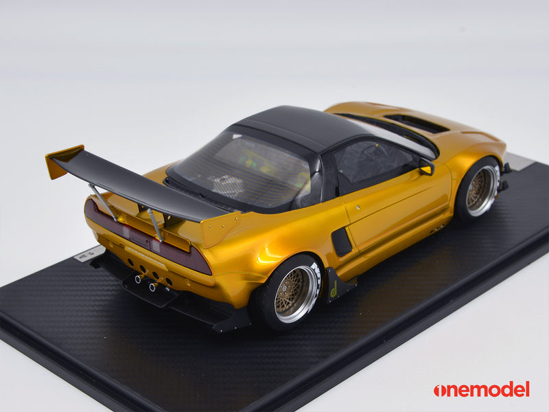 One Model 1:18 Honda NSX NA1 GT Rocket Bunny Gold