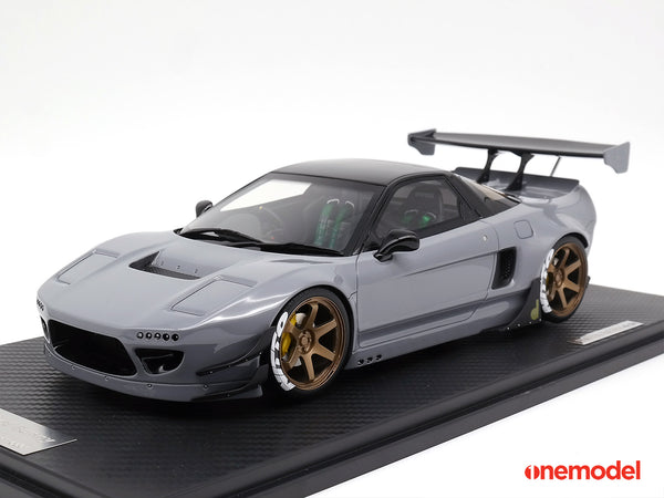 One Model 1:18 Honda NSX NA1 GT Rocket Bunny Gray