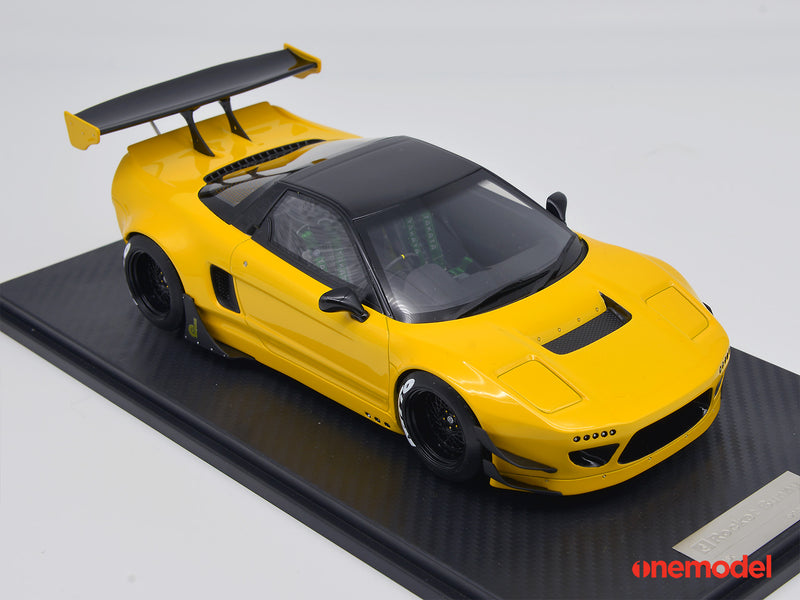 One Model 1:18 Honda NSX NA1 GT Rocket Bunny Yellow