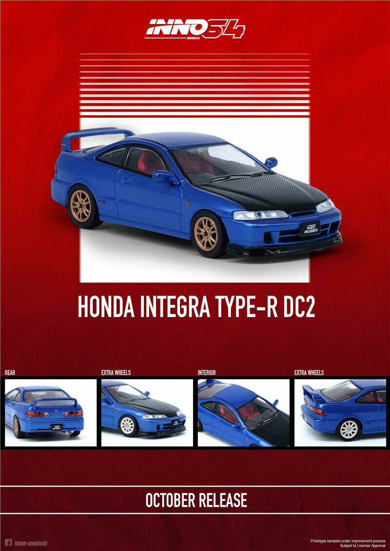 Honda Integra Type-R DC2 Blue – Model Cars Houston