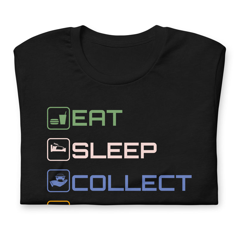 Model Cars Houston "EAT SLEEP COLLECT REPEAT" Unisex T-shirt