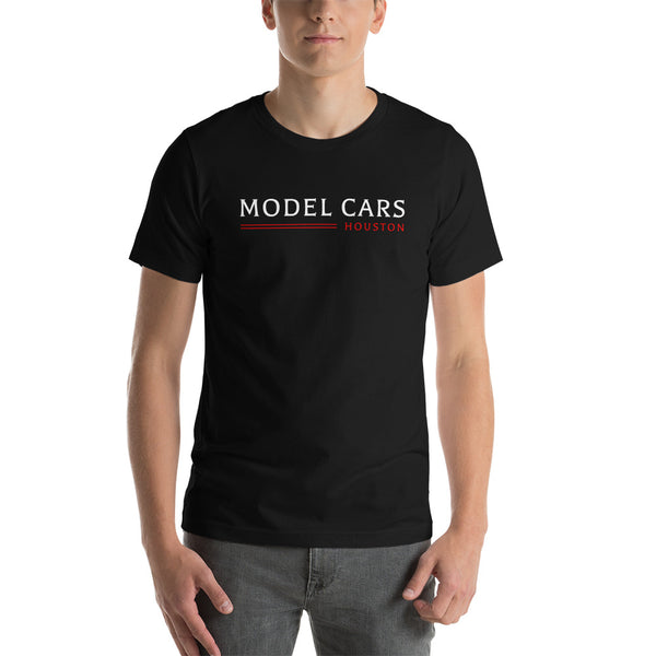 Model Cars Houston Logo Unisex T-shirt in Black
